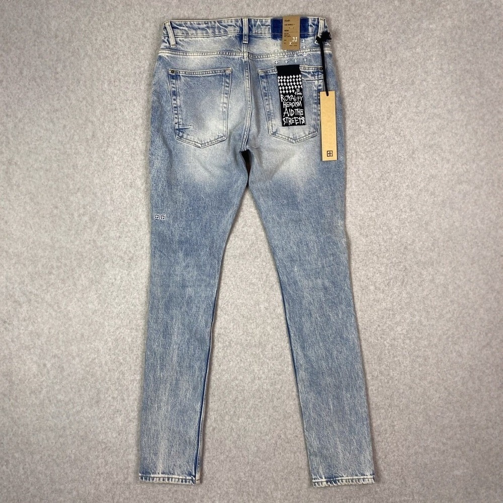 Ksubi Jeans Mens 31x32 Van Winkle Mid Rise Skinny Leg Full Length Button Fly